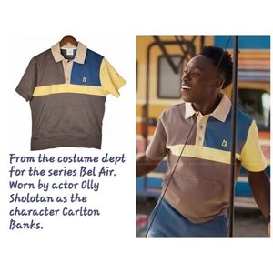 Magnlens Rugby Striped Short Sleeve Polo Shirt Size XS